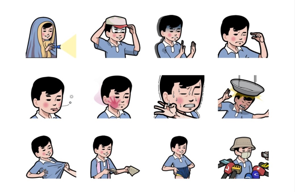 超夯的國小課本LINE貼圖推出第四彈《小明與好朋友之少年過激團》。