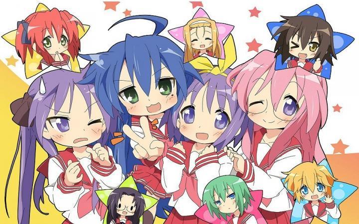 校園、搞笑、日常等元素集一身的《幸運星》是許多人的入宅作之一（圖片來源：官方宣傳海報）