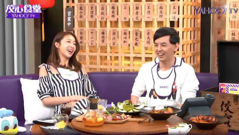 隋棠上節目接受佼佼訪問，談創業也談家庭。（Yahoo TV《佼心食堂》提供）