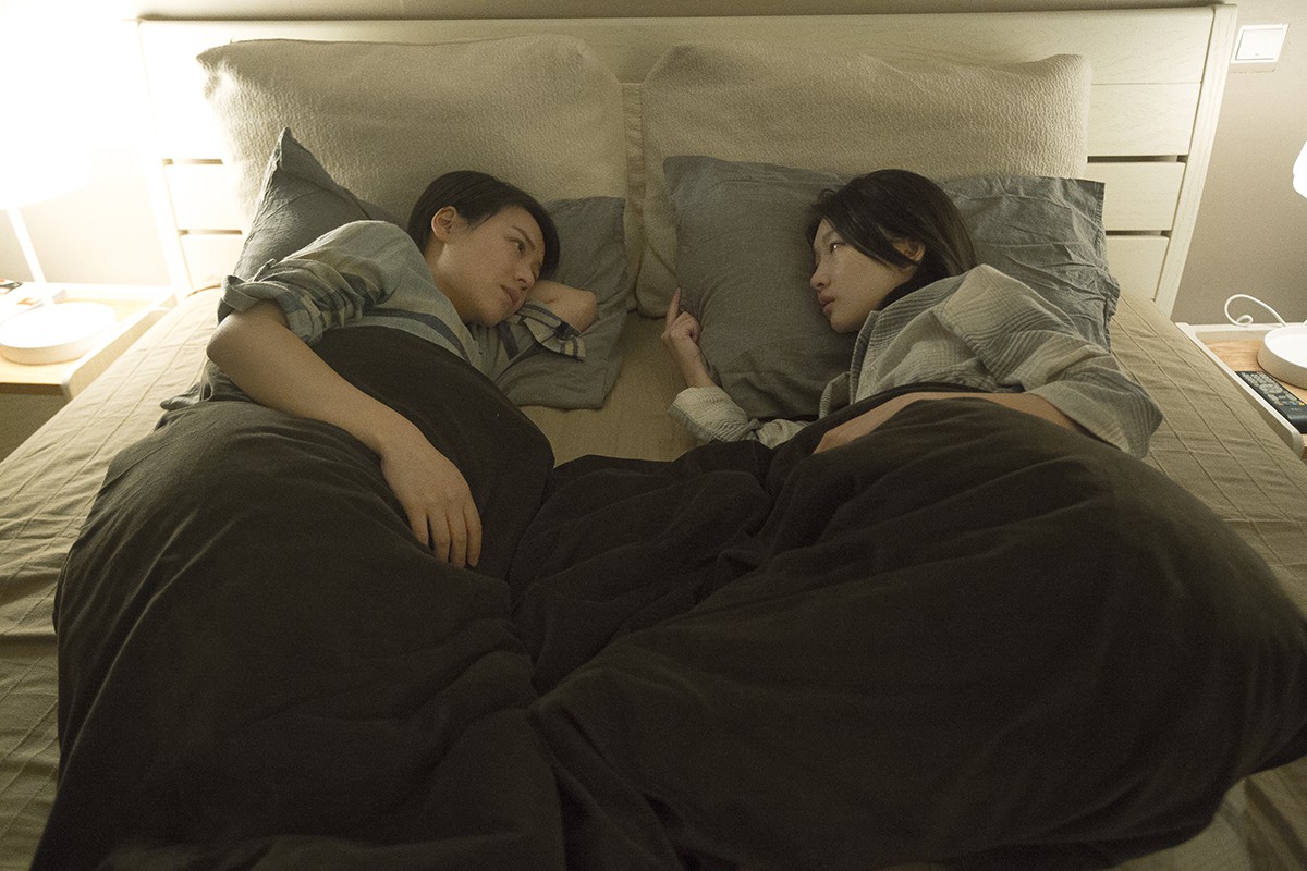 馬思純與周冬雨的「床戲」讓周冬雨很享受。（甲上電影提供）