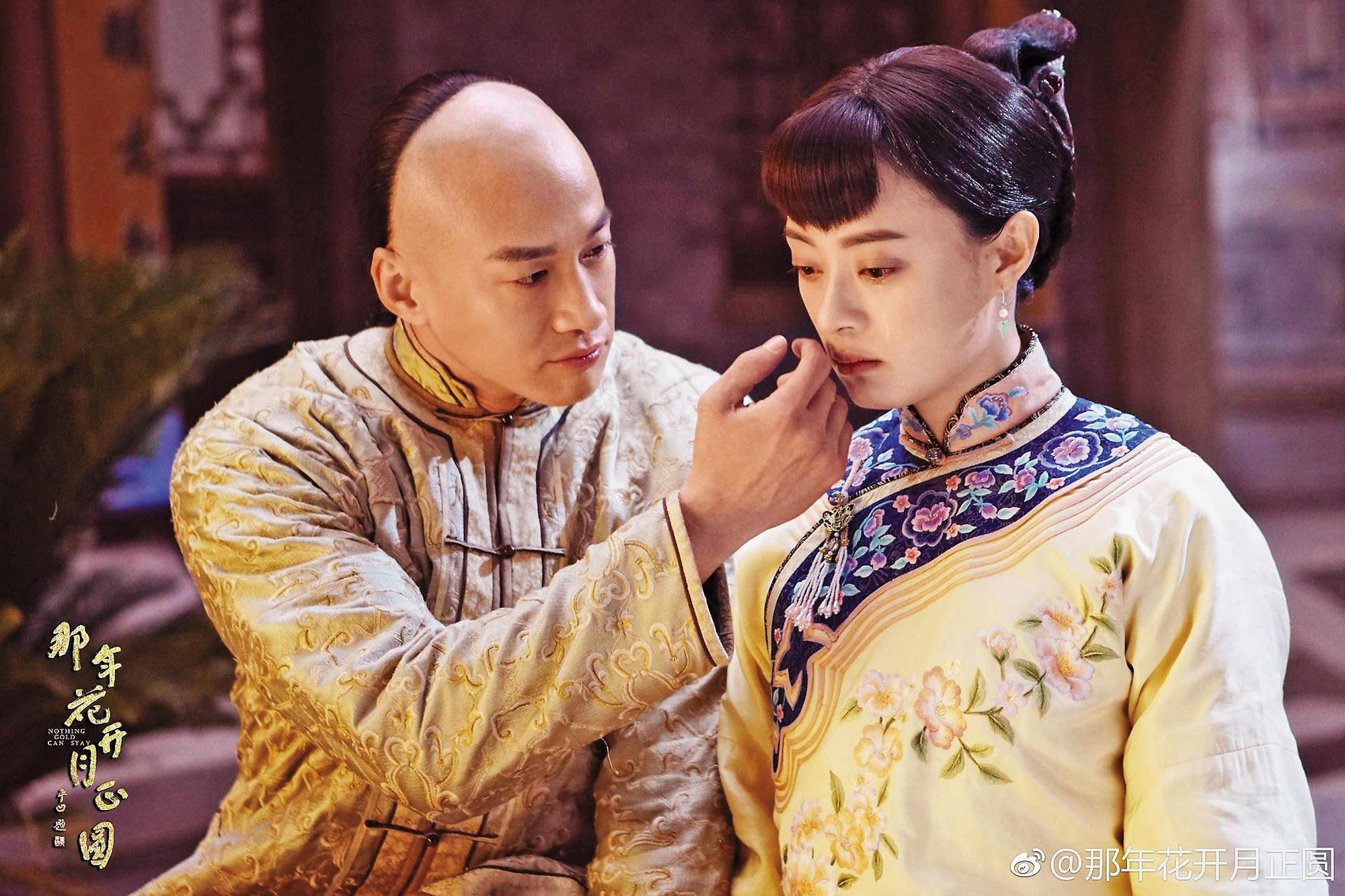 何潤東(左)在陸劇《那年花開月正圓》中,因暖男角色「吳聘」人氣大漲。右為女主角孫儷。
