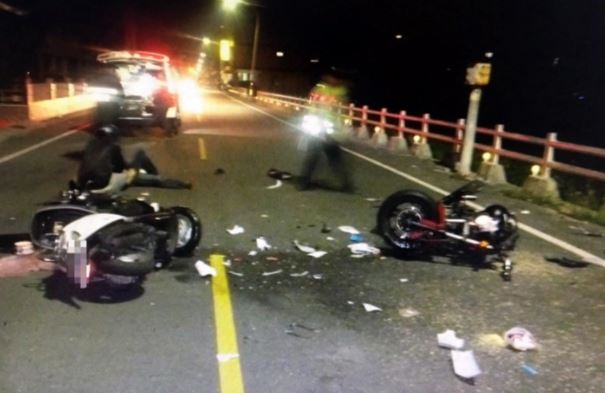 職業軍人許晉毓不幸遭4度酒駕的機車騎士黃國軒逆向撞上，當場死亡。（翻攝畫面）