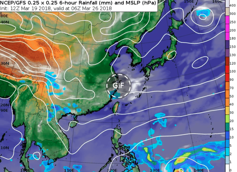 今（20）日鋒面通過影響中部以北，晚間開始大陸冷氣團南下，各地氣溫將會大幅度下降。（翻攝自氣象主播賴忠瑋臉書）