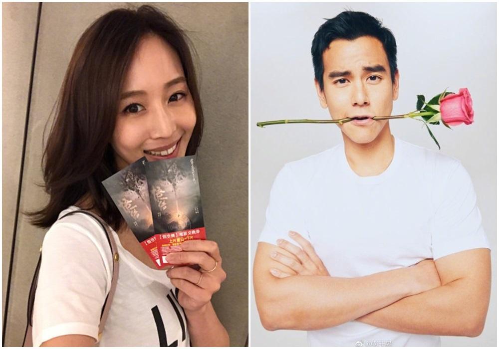 張鈞甯去年曾貼出一張男友視角的圖,稱去看彭于晏演出的電影,當時2人緋聞沸沸揚揚。(左圖翻攝張鈞甯微博,右圖翻攝彭于晏微博)