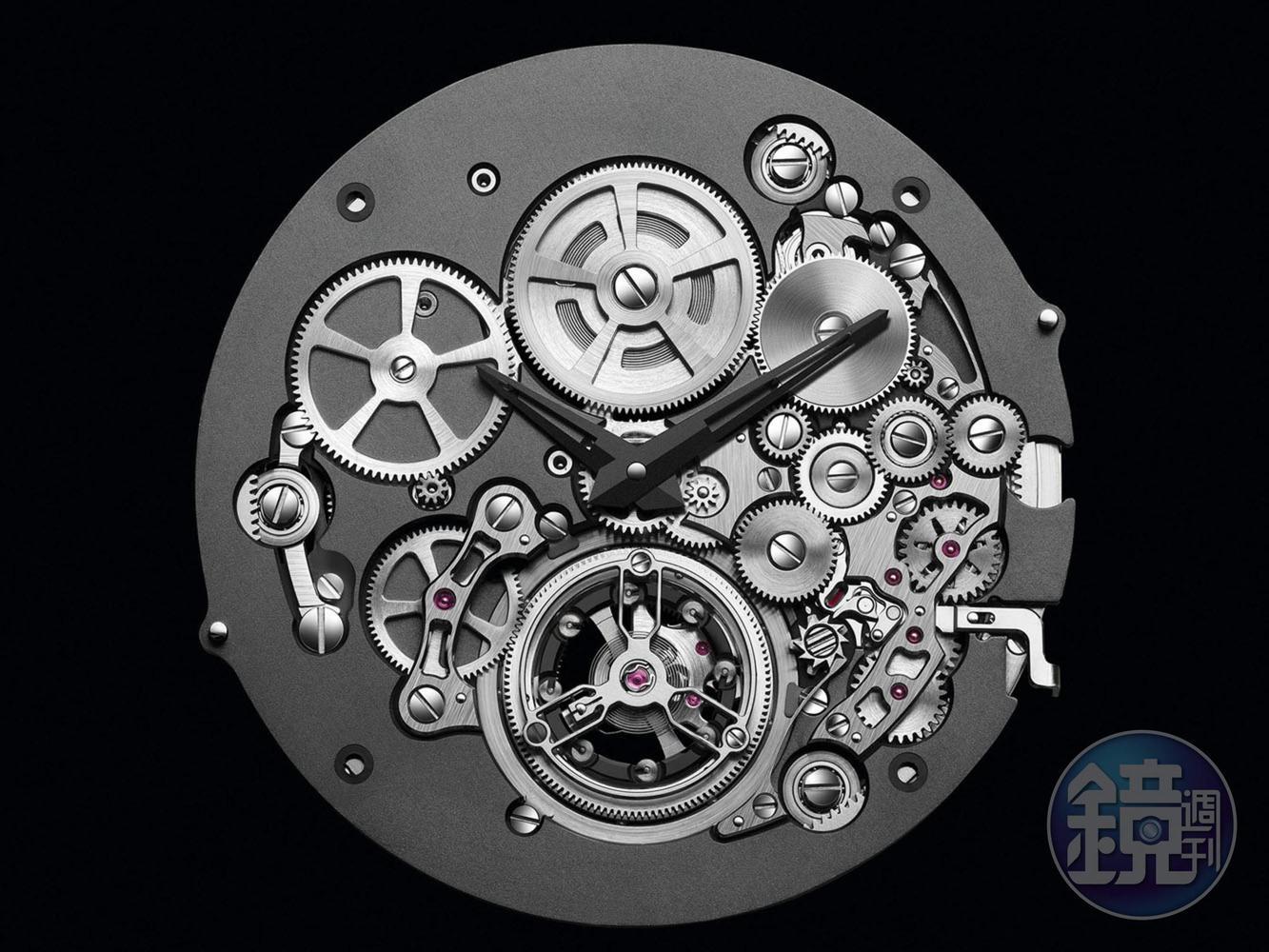 BVL 288是以2014年推出的Finissimo Tourbillon機芯為基礎,加上自動上鏈機制而成。