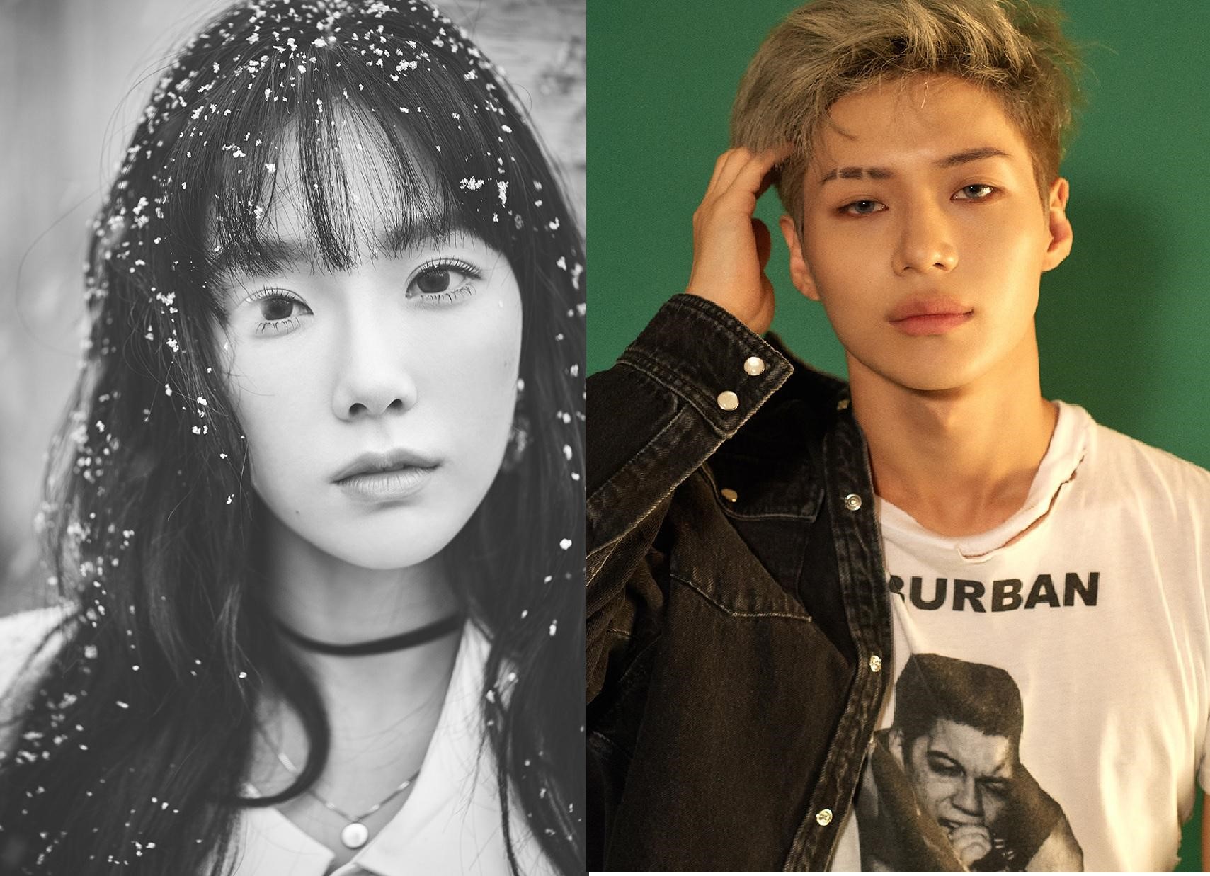 「少女時代」太妍（左）與師弟SHINee泰民，宣布參加「2018 Best of Best Concert in Taipei Part 2」演唱會。（亞士傳媒Asia Media提供）