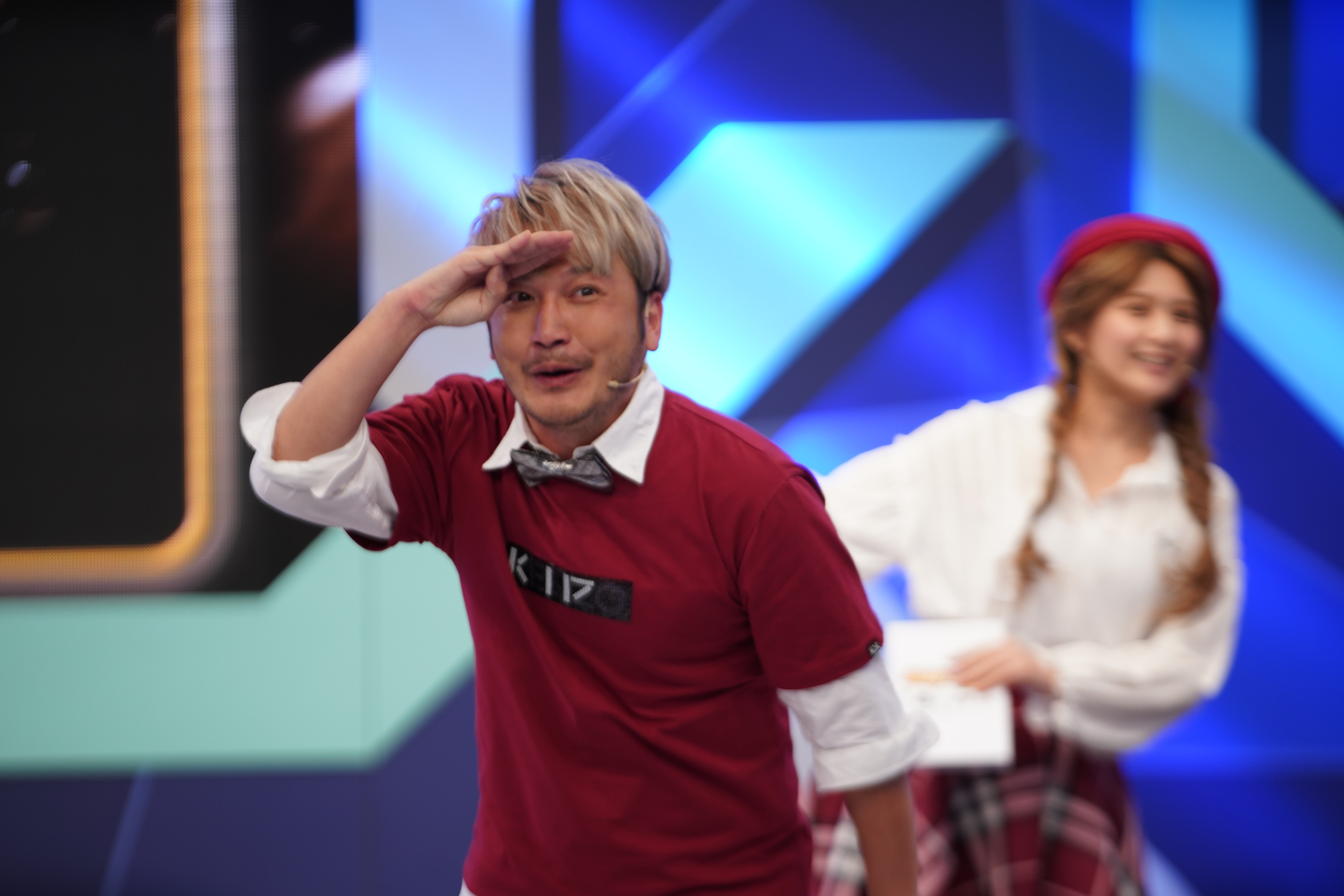 好歹也是大學畢業，KID竟被補教名師呂捷的玩笑唬住，以為《西遊記》裡的鐵扇公主妹妹真的是《三國演義》的孫尚香。（17Media提供）