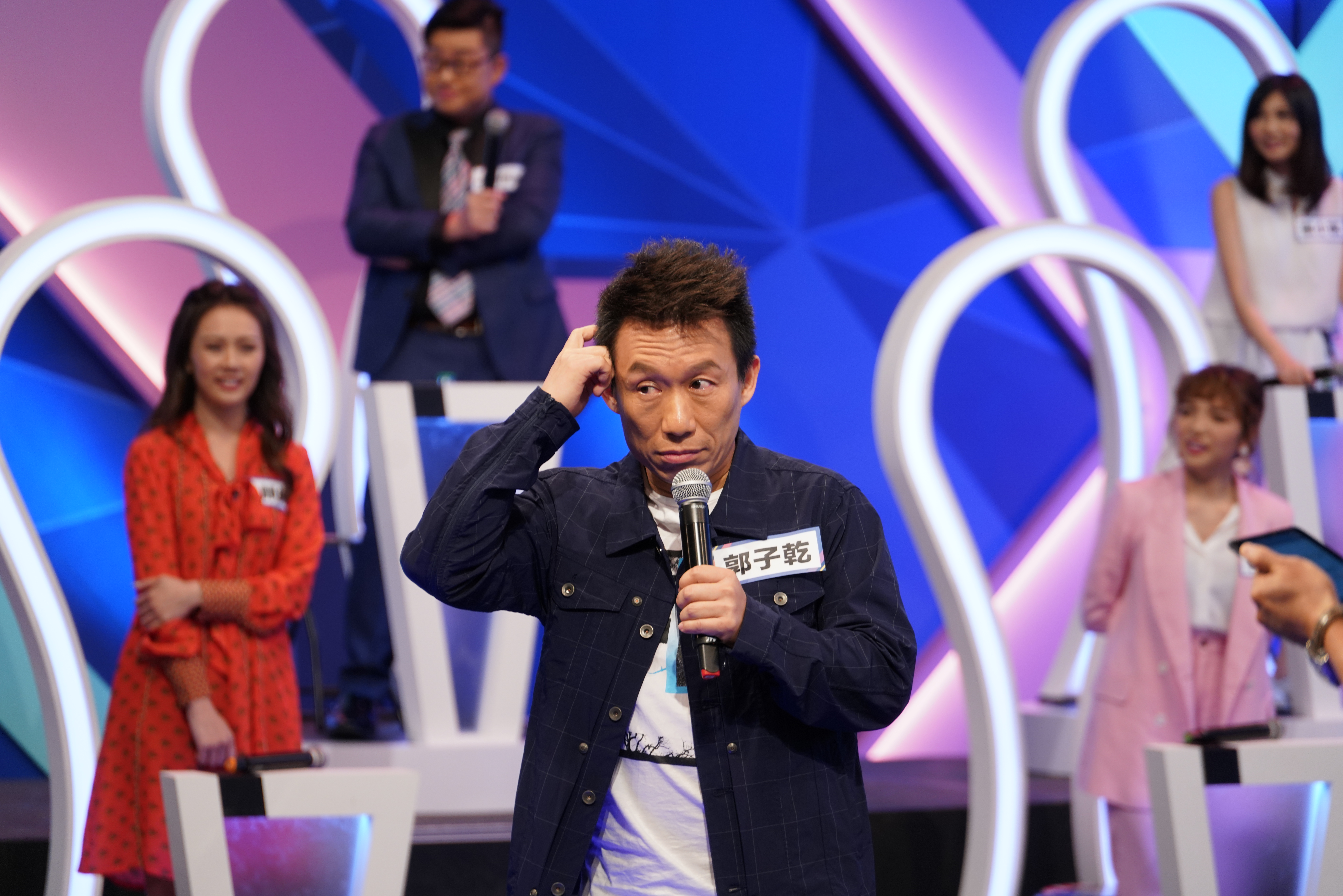郭子乾模仿柯文哲功力一流，但對柯P的認識卻有點掉漆，差點答錯柯P的高中母校。（17Media提供）