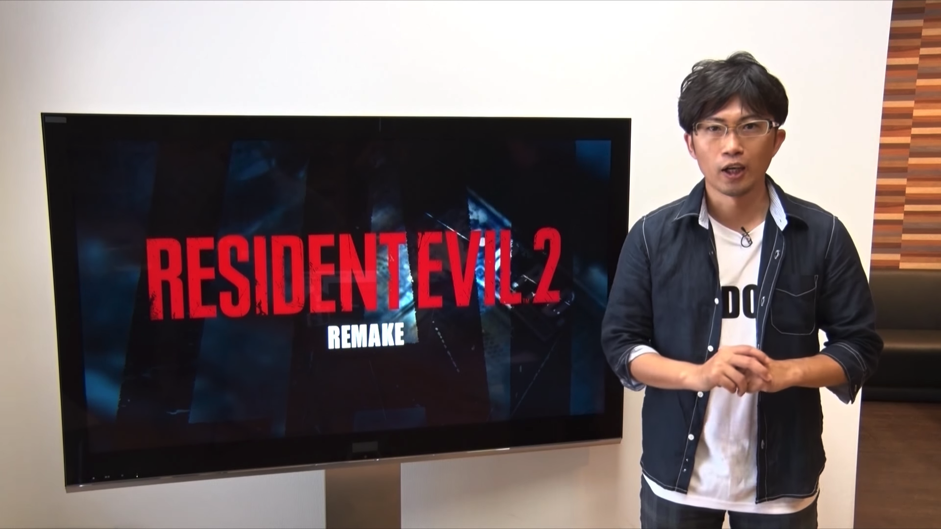 CAPCOM 製作人平林良昭在 2015 年對外宣布製作《惡靈古堡2：重製版》，但至今仍無下文。（圖片來源：官方影片截圖）