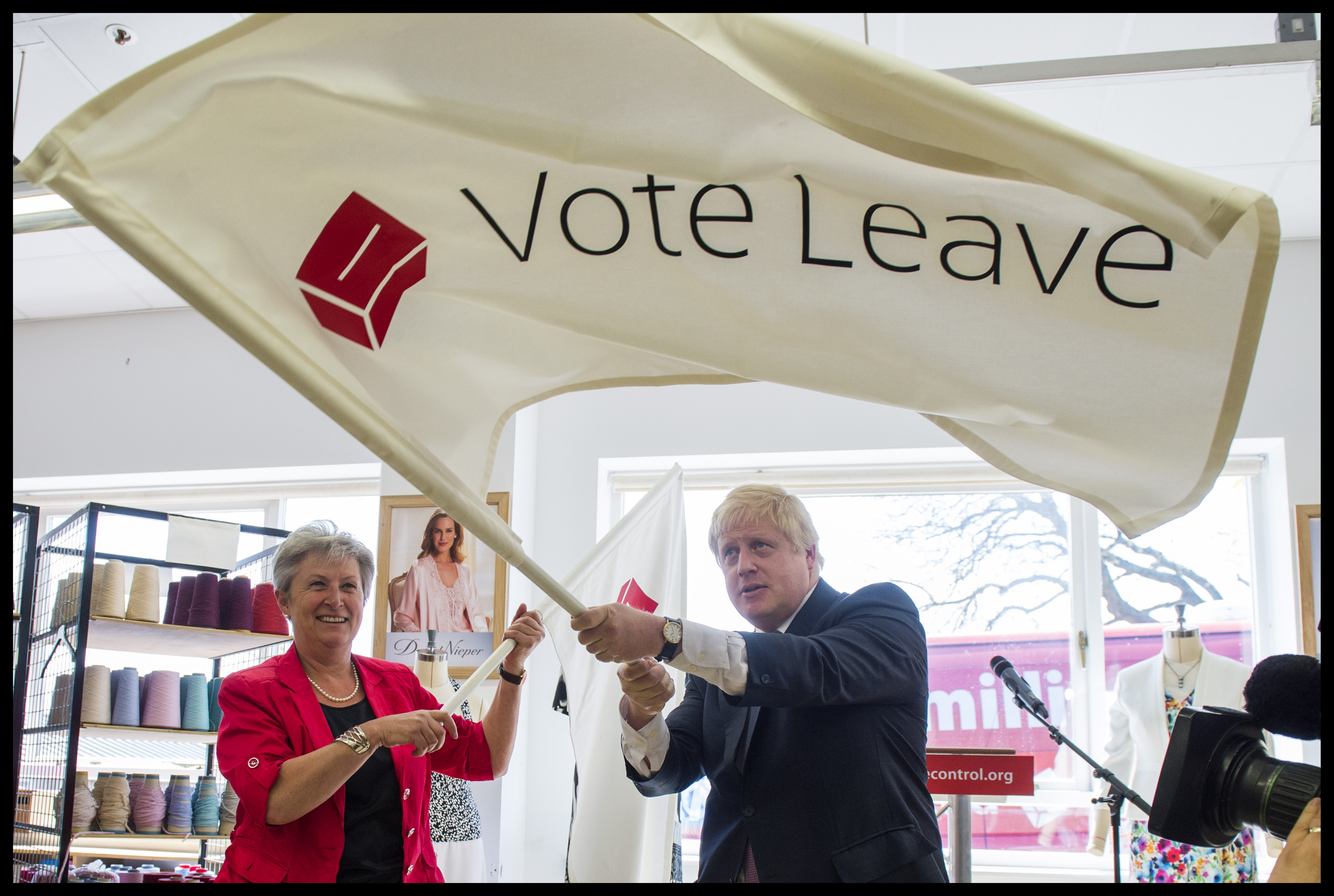 英國外相強森,2016年是領導英國脫歐陣營Vote Leave的主要領導人。(東方IC)