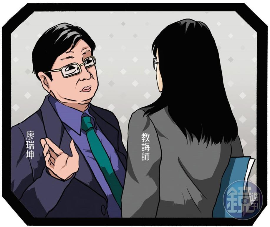 台中監獄教化科長廖瑞坤攻讀EMBA,竟透過教誨師在受刑人中,物色論文槍手。