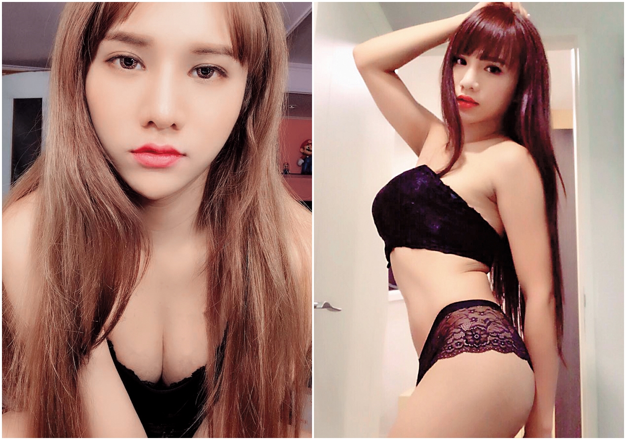 小A辣雖是男兒身，但透過穿搭及化妝，可以非常火辣，她整鼻後更有誘惑感，也虜獲一票男粉絲。（翻攝自小A辣IG）