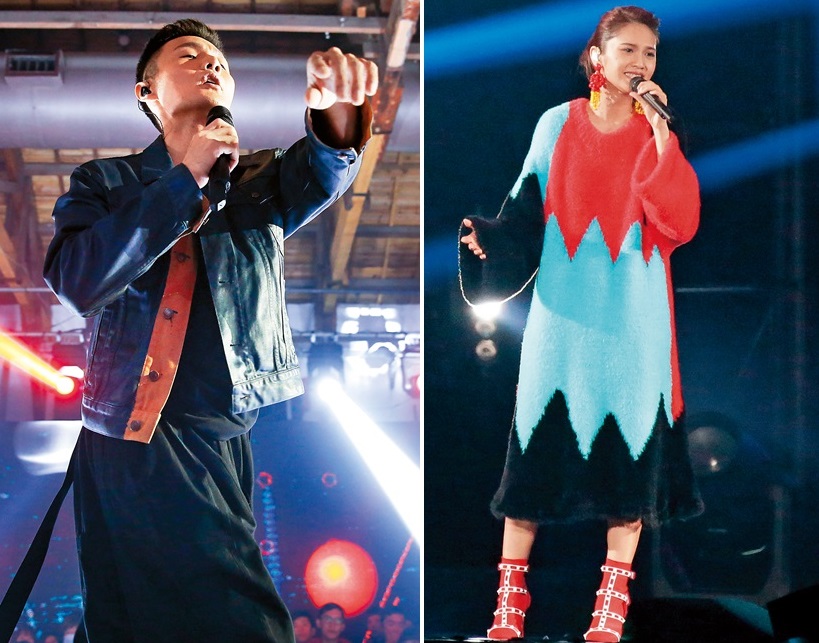 李榮浩（左）是新興的小天王，才華備受注目，錢也開始撈進上億元；楊丞琳（右）同樣也名下多間房產，多年下來穩居一線地位。