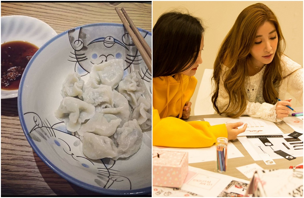 呂銳在臉書po出情人節晚餐,餐桌和許維恩家中極為類似。(翻攝網路)