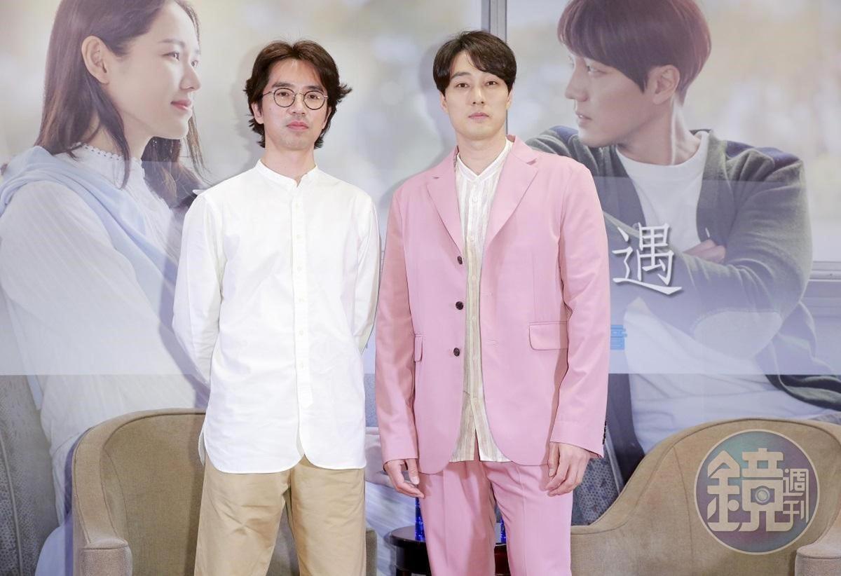 李章焄導演（左）、蘇志燮接受台灣媒體訪問，暢談與電影《雨妳再次相遇》有關的一切。