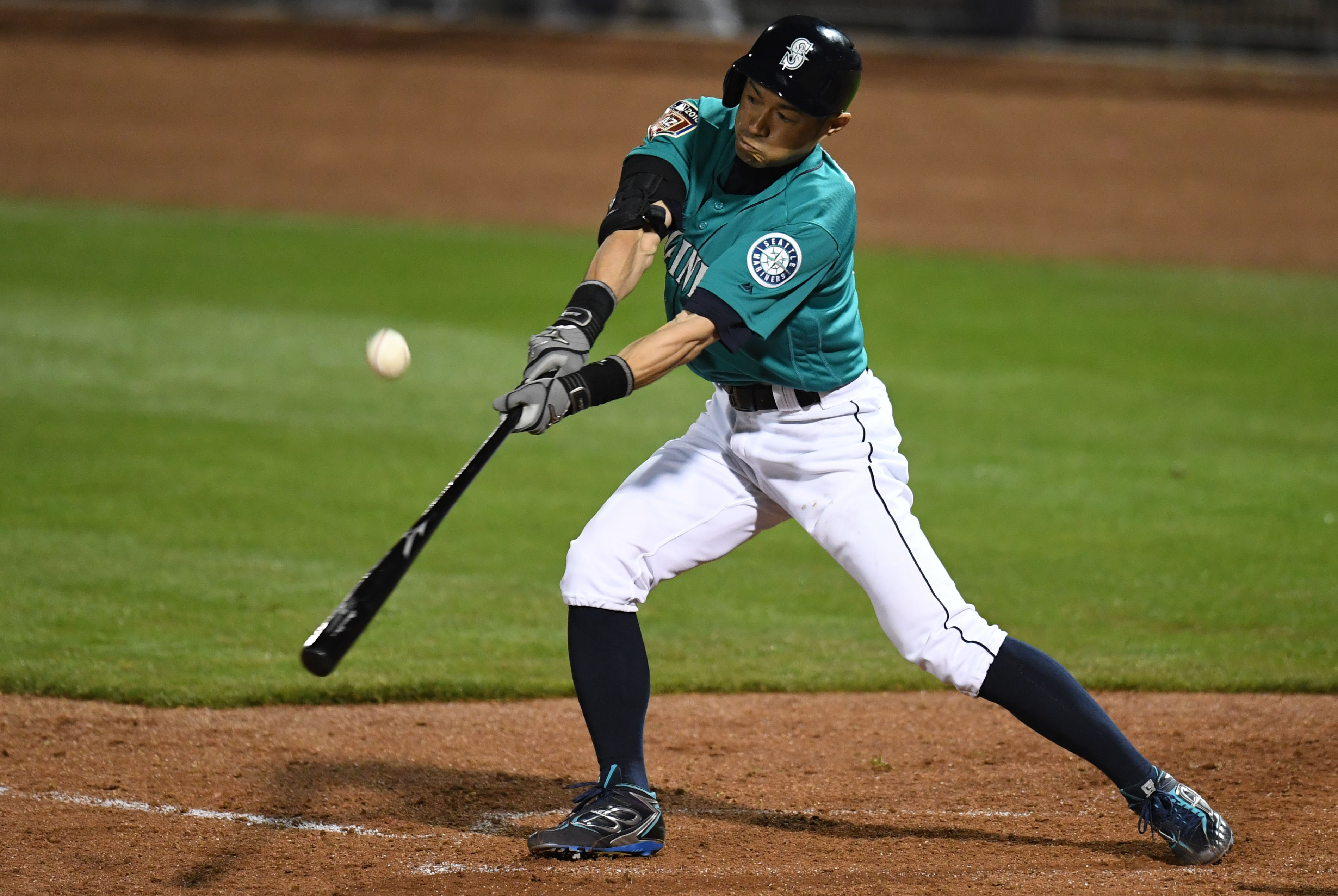 44歲日籍球星鈴木一朗回鍋老東家水手，確定將以先發左外野手出戰開幕賽。（東方IC）