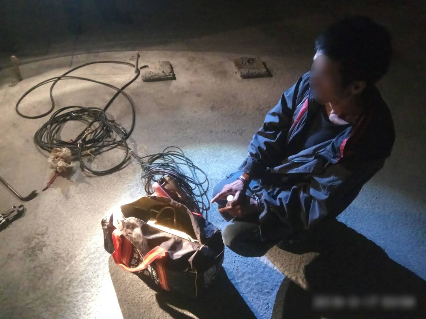 林嫌趕在入獄之前再拚鈔票。（警方提供）