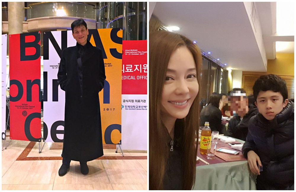 藝人喜翔（左）自爆是孫安佐（右圖右）的無緣姨丈。（翻攝喜翔臉書）