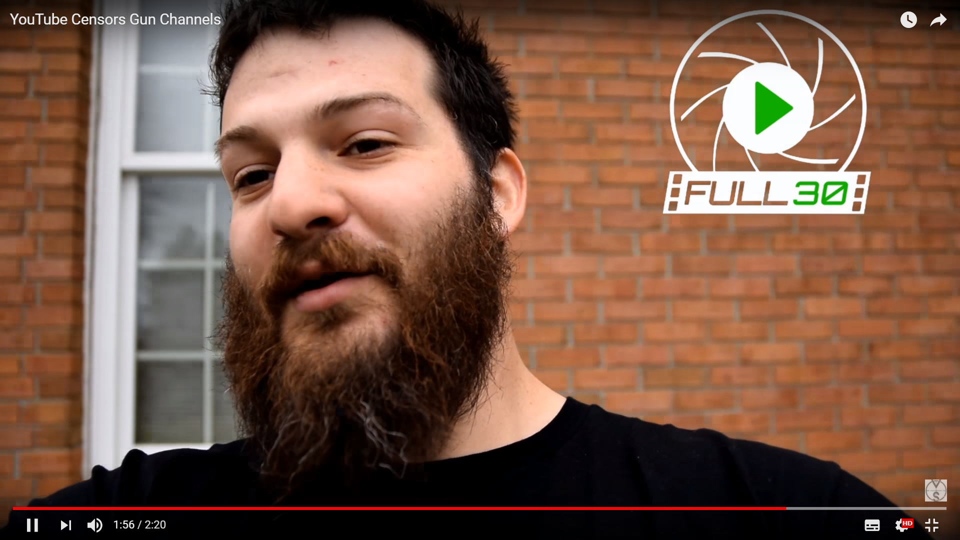 YouTube 從 2016 年開始傳出無預警關閉槍枝內容頻道或下架影片，不少創作者早已走避 Full30 等平台。（翻攝自 The VSO Gun Channel 影片）