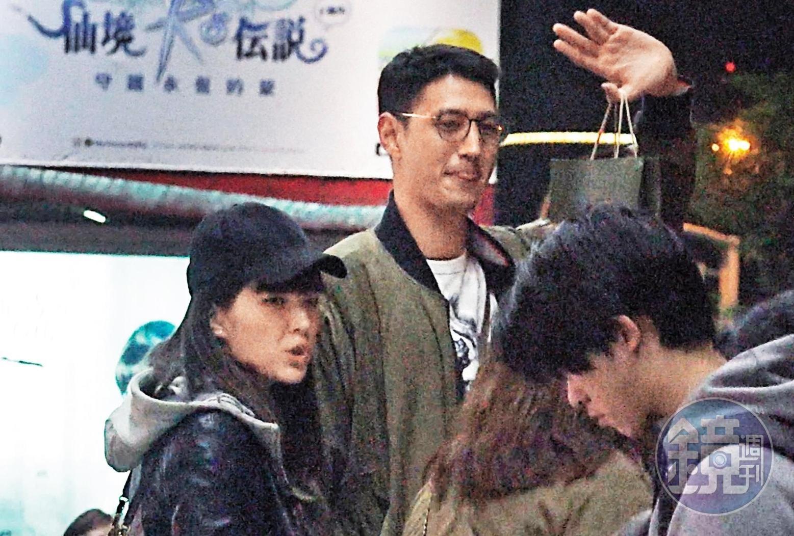 阮經天舊愛許瑋甯(左)傳出熱戀昔日伊林男模劉又年(左二),阮經天求合無望。