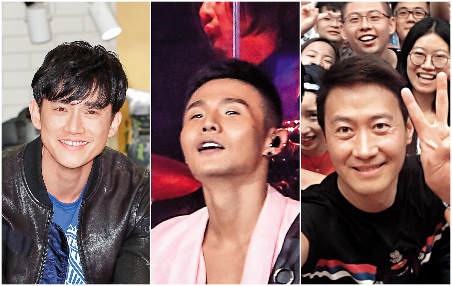 「時間差攻擊」招數好多人會，左起：吳慷仁、李榮浩、黎明。