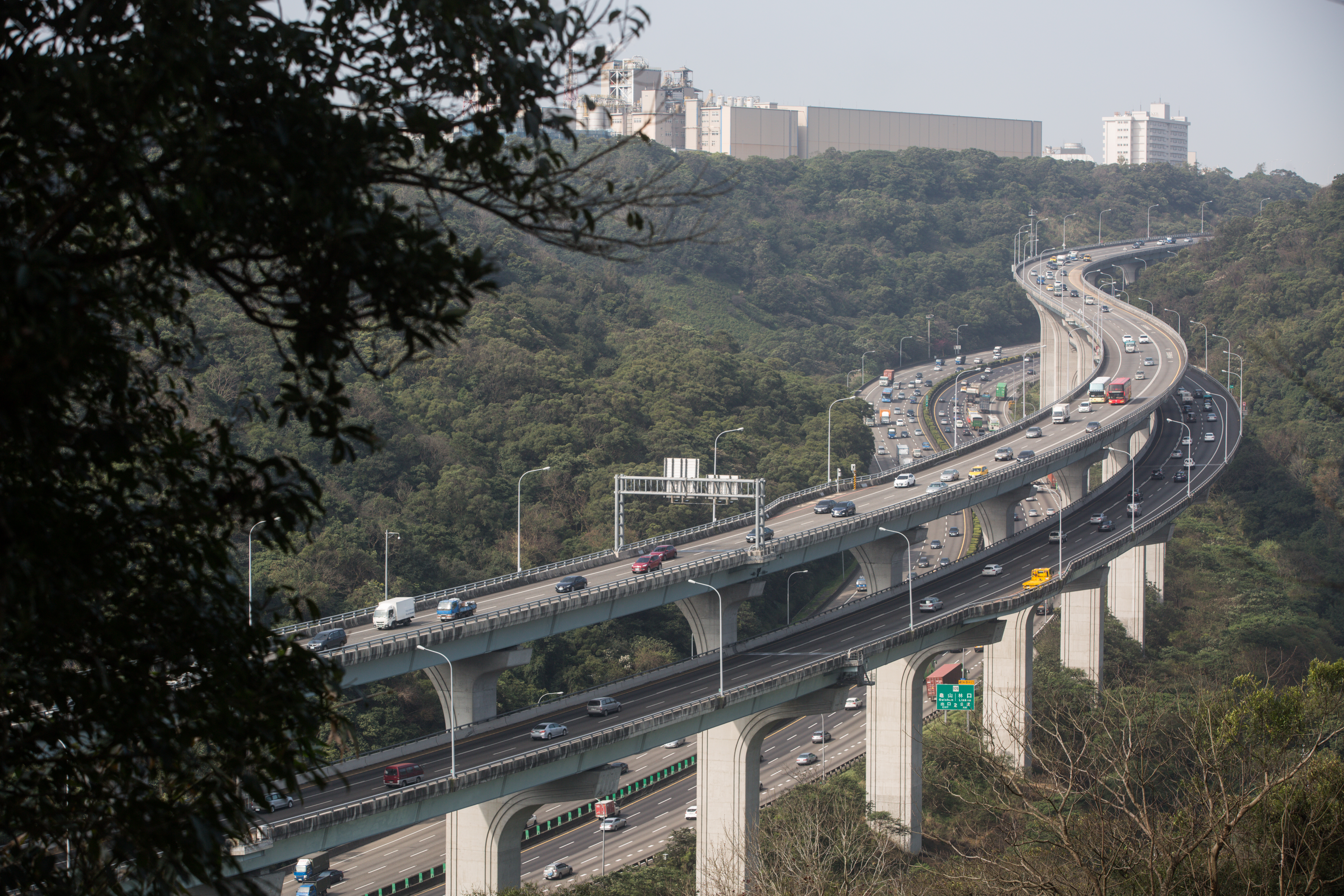 清明連假第一天國道就塞爆了。圖為國道一號示意圖。