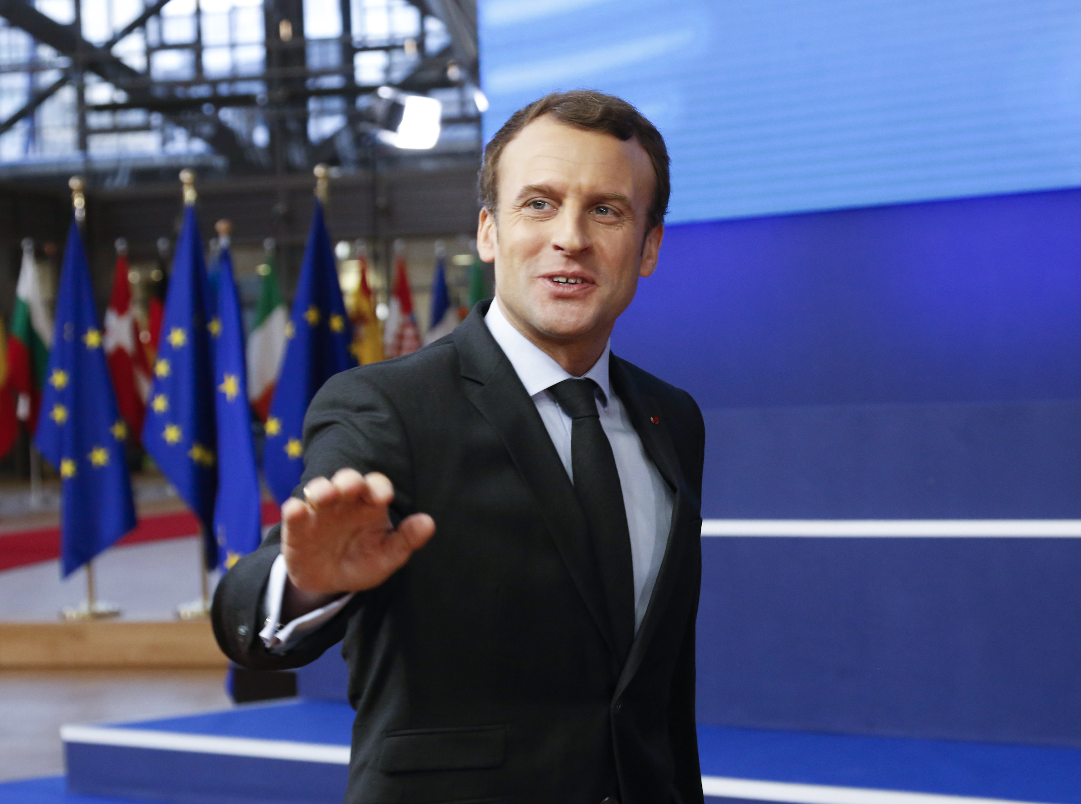 英國脫歐，法國總統馬克宏趁機向英國專業人才與企業招手。（東方IC）