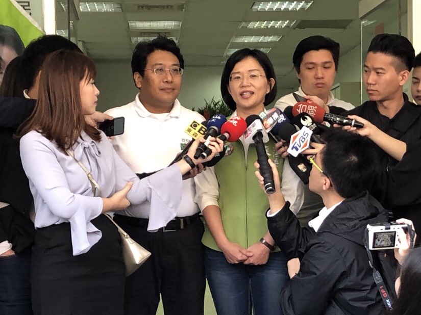 民進黨立委蘇巧慧今早受訪。