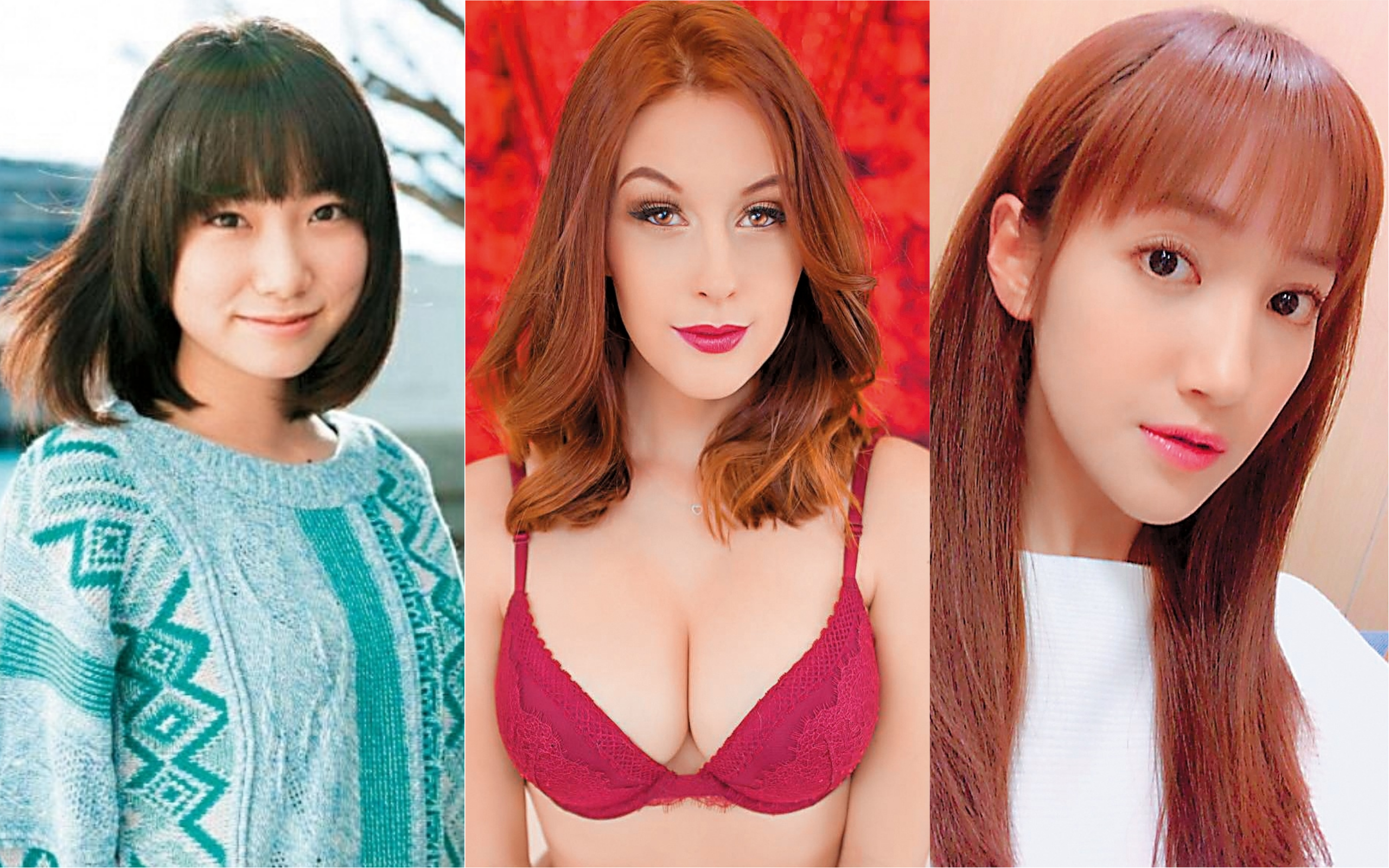 富田真由（左起）、美國知名YouTuber梅根托尼及夏宇禾都曾被瘋狂粉絲纏上。