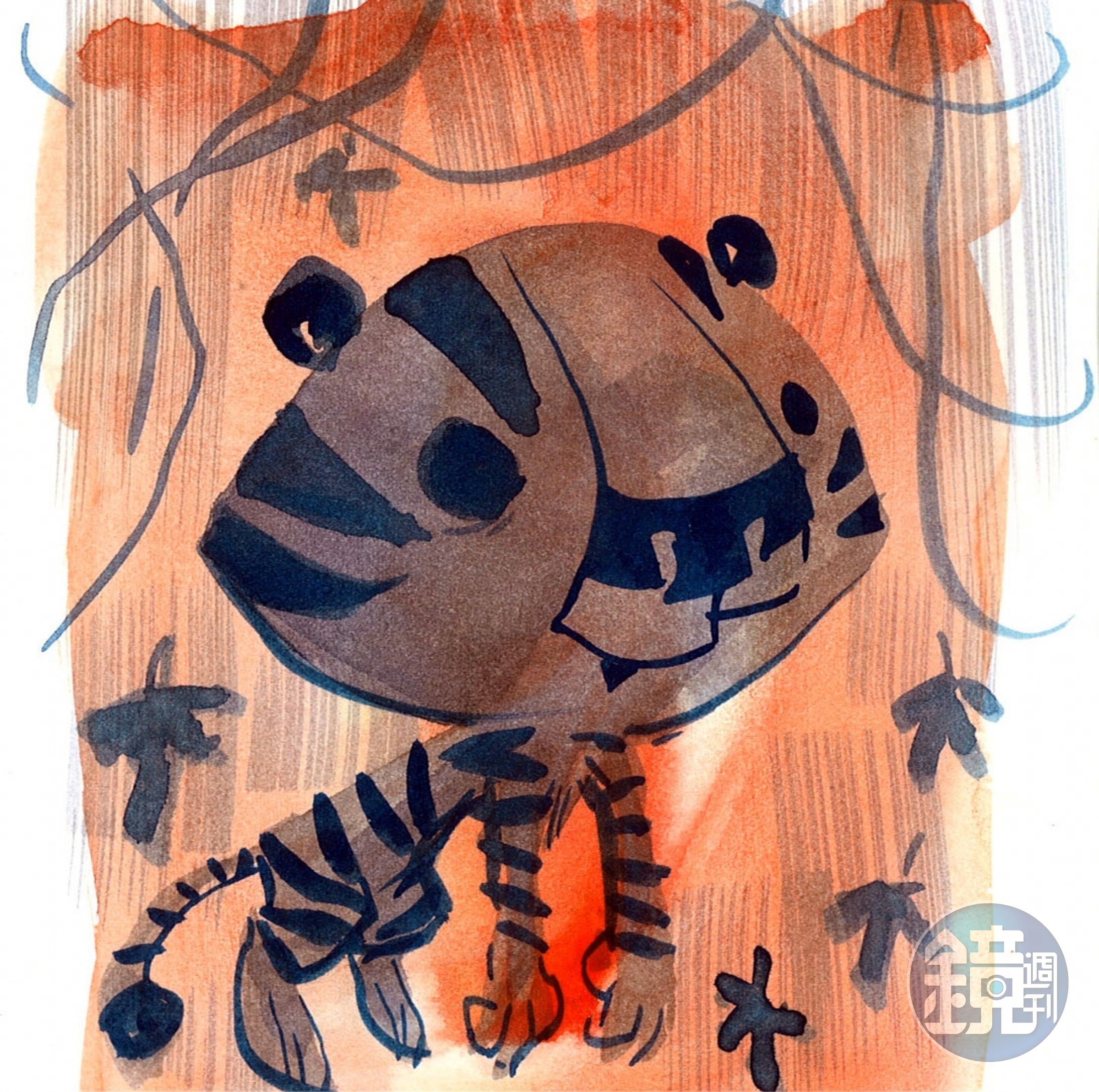 史考特莫斯也出版繪本和漫畫書，其中「Tiger！Tiger！Tiger！」充滿自傳色彩，書中的老虎象徵他自己。（翻攝自comicartfans.com）
