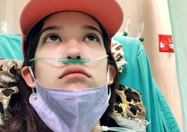 孟耿如被診斷氣胸住院，在臉書發文報平安。（翻攝臉書）