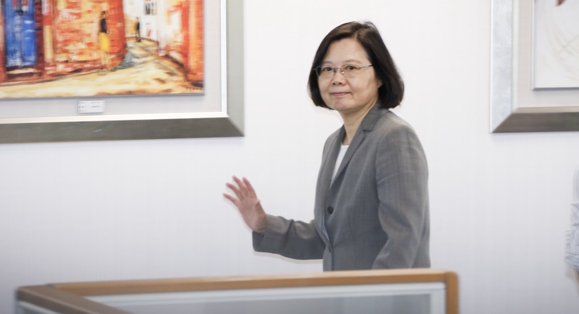 民進黨主席蔡英文今出席中執會。