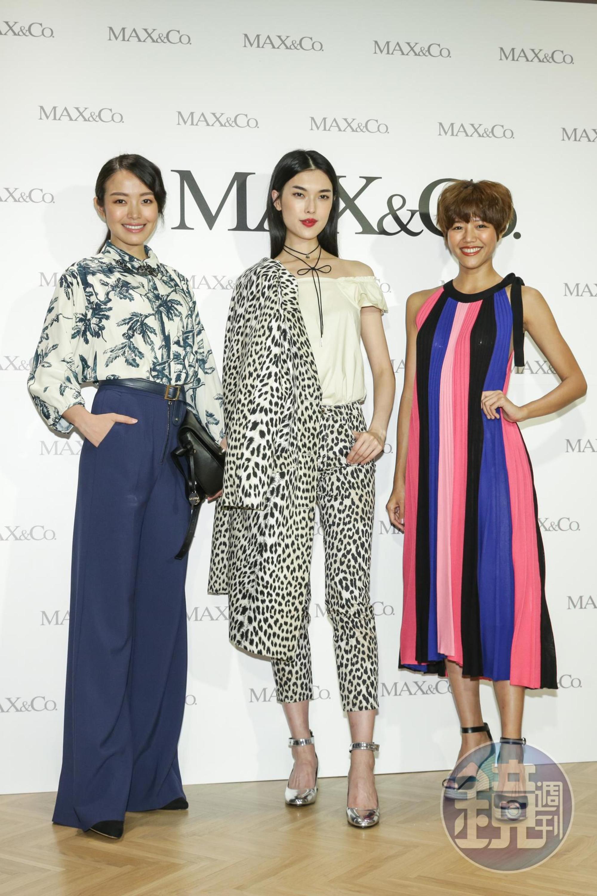 伊林名模示範MAX&Co.最新春夏系列服裝。