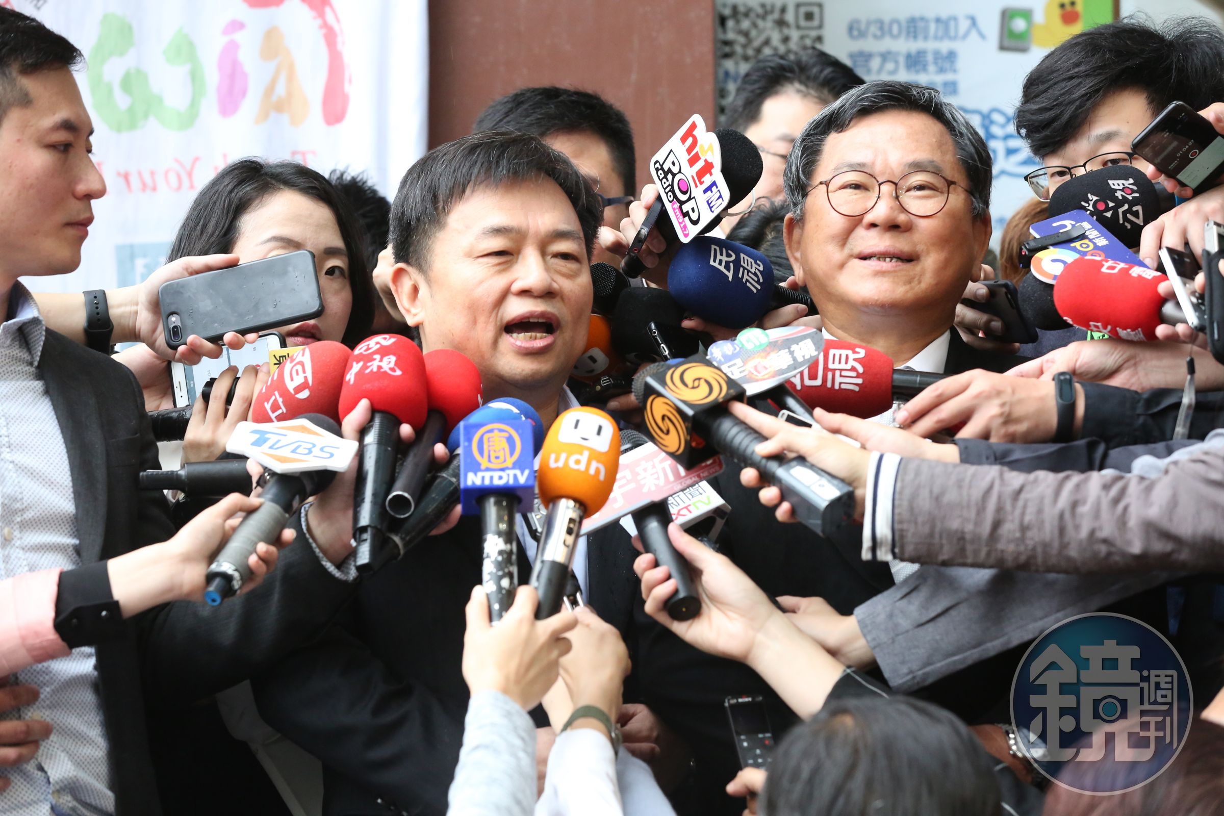 蘇蔡會後，民進黨選對會召集人陳明文、林錫耀接受媒體訪問。