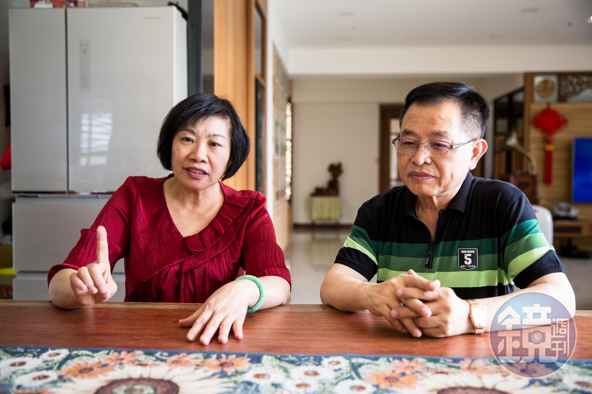 公勝董事長蔡文俊(右)和總經理李雯蕙(左)都樂觀地認為,因為跌過跤,讓公勝的財務基礎更穩健紮實,也看清楚誰是真正不離不棄的朋友。