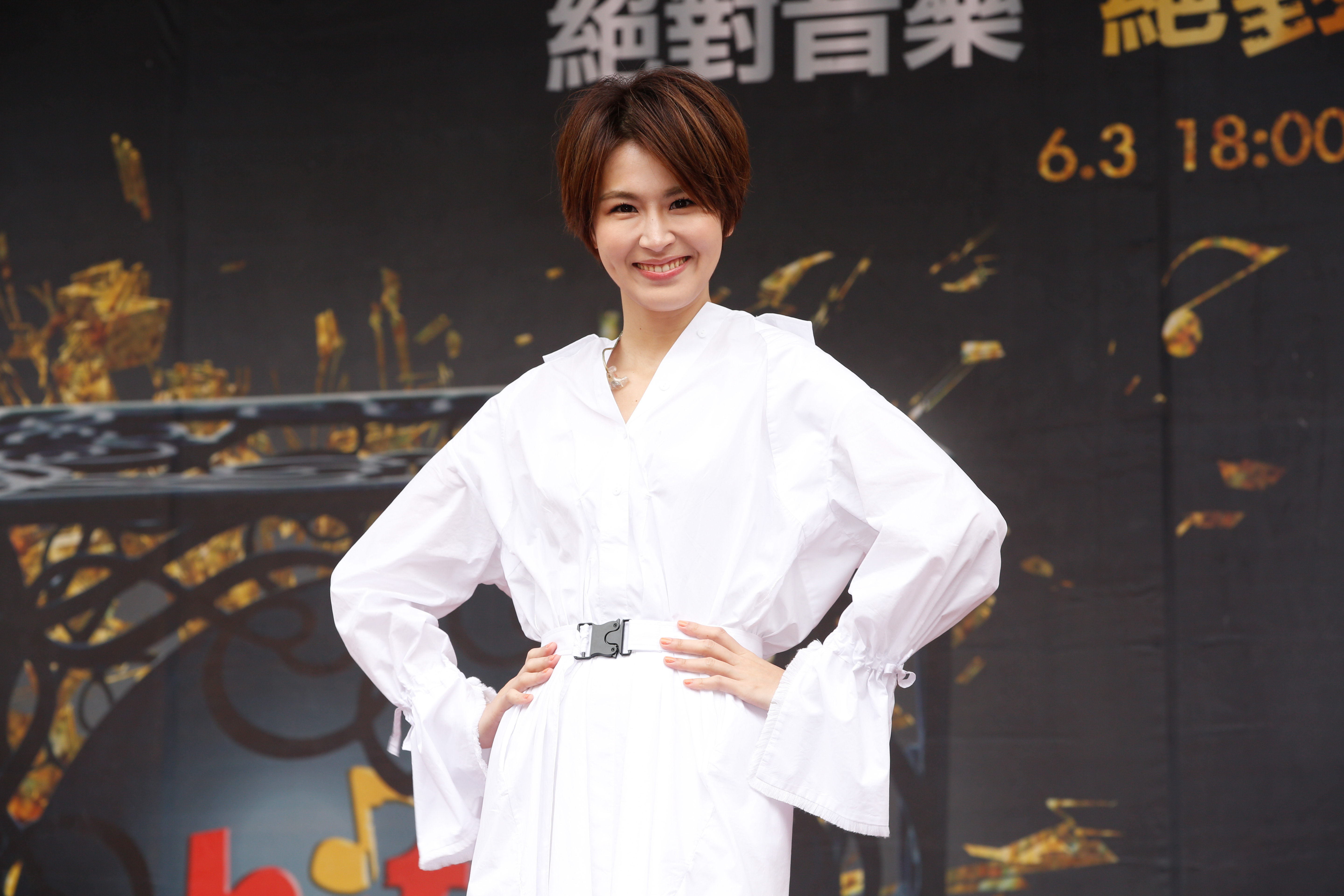 曾沛慈人氣旺,表情也很可愛。