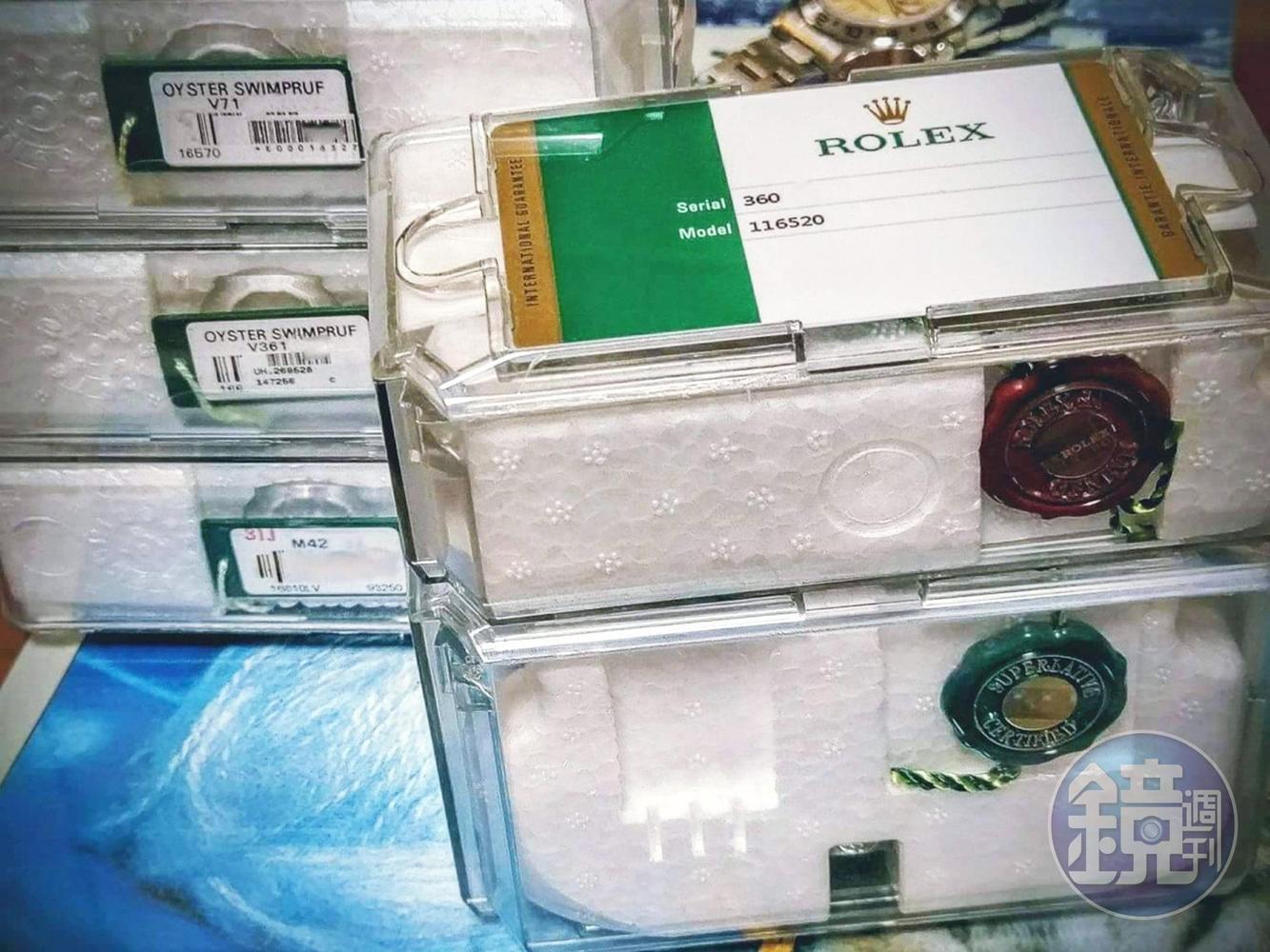 未來原廠運輸用的膠質硬盒與流水號吊牌或許會越來越罕見，前者市面上不難購得，後者因有腕錶獨立編號及條碼，若被經銷商回收完全無法彌補。