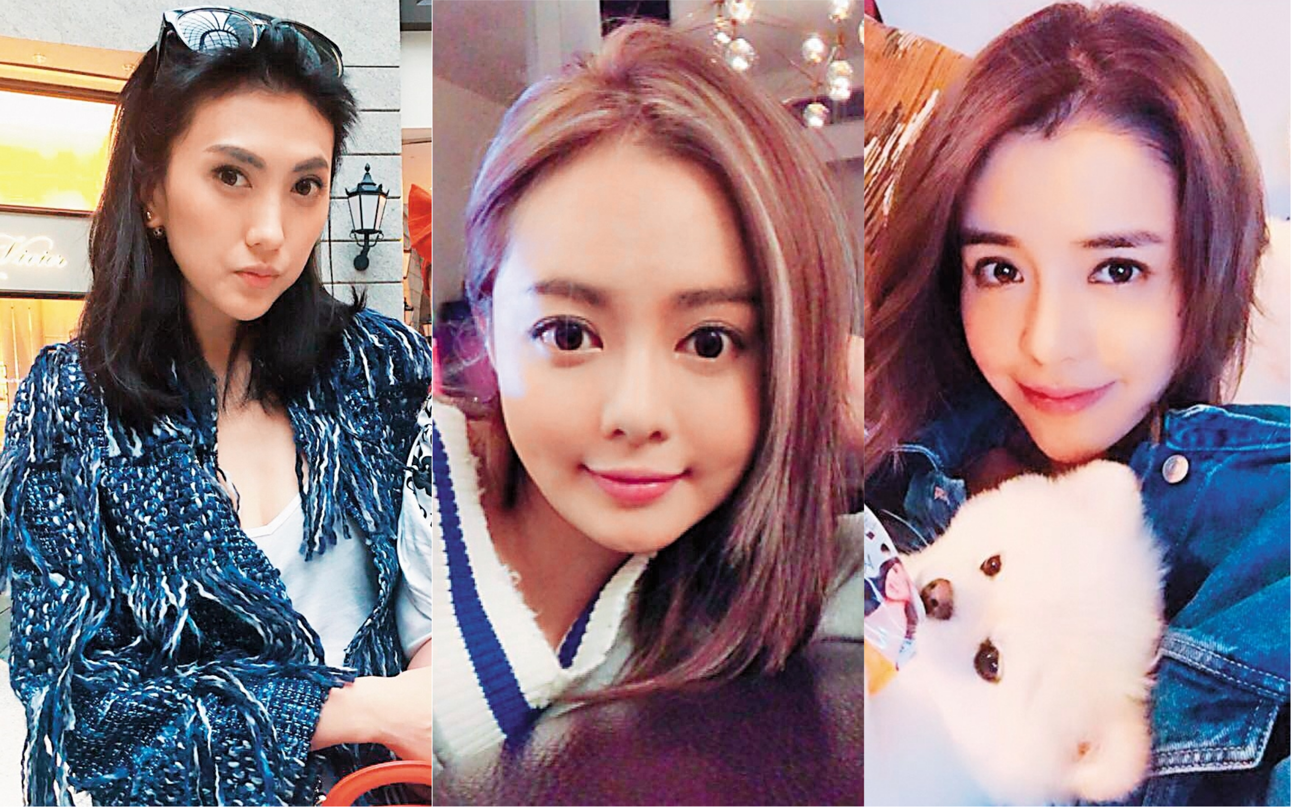 演藝圈不少人炫富不手軟，只是並非每個人炫出的財富和實際工作都成正比。左起：Doris、岑日珈、李毓芬。