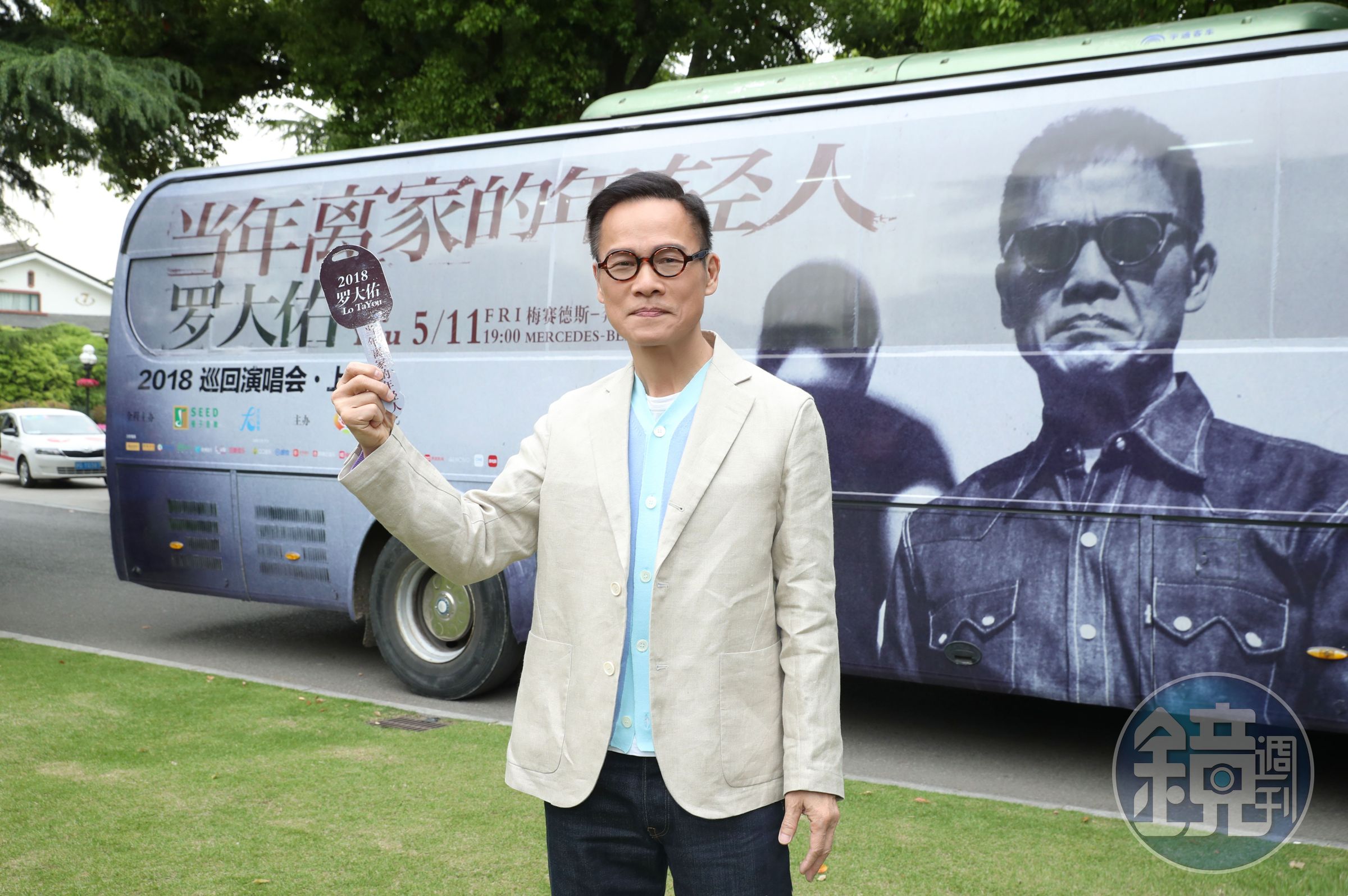 羅大佑在上海為演唱會造勢。（種子音樂提供）