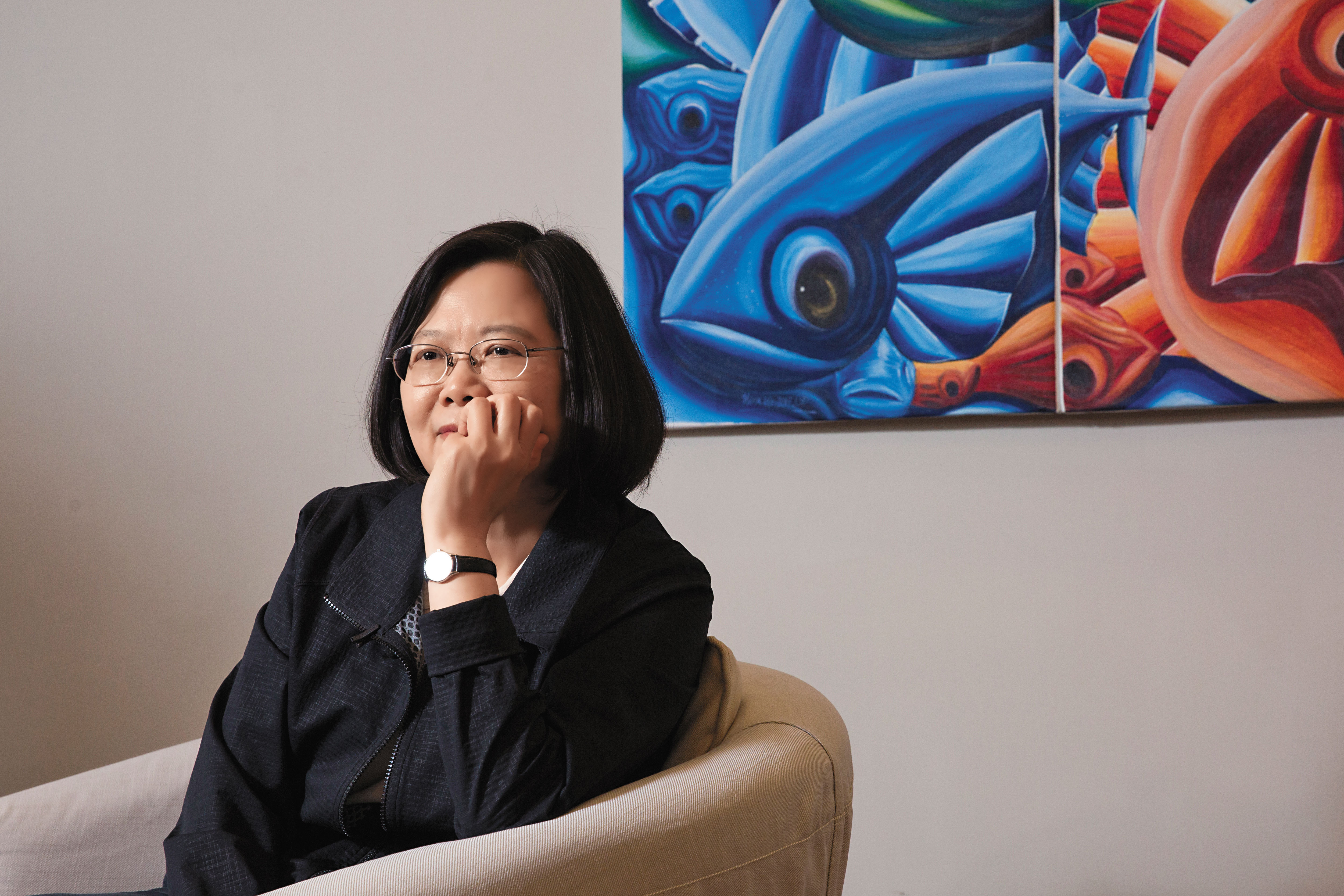 官邸小客廳為蔡英文喜歡的空間。