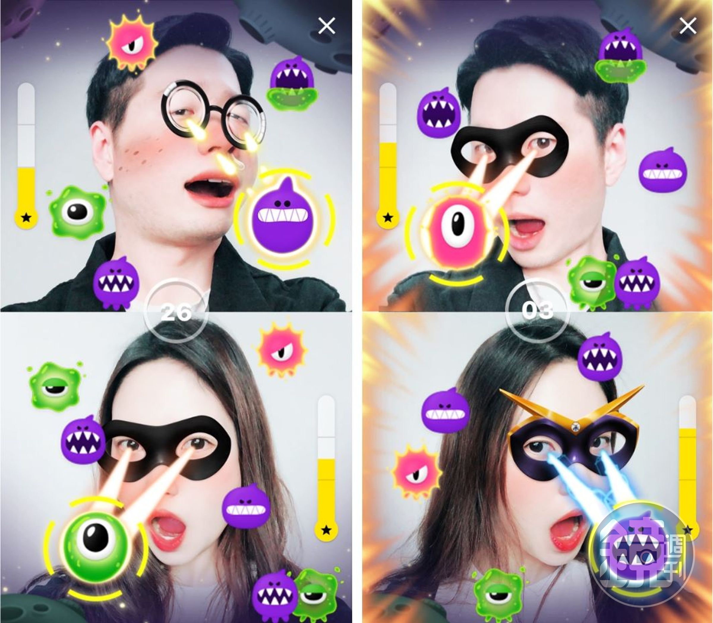 LINE在最新的8.5.0版本中，推出可以在視訊通話裡玩的免費遊戲「Face Play」。