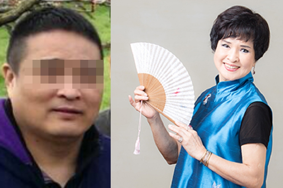 歌仔戲國寶級花旦王金櫻（右），因為替女婿（左）作保借錢，可能連自己的房產都保不住了。（翻攝自王金櫻臉書）