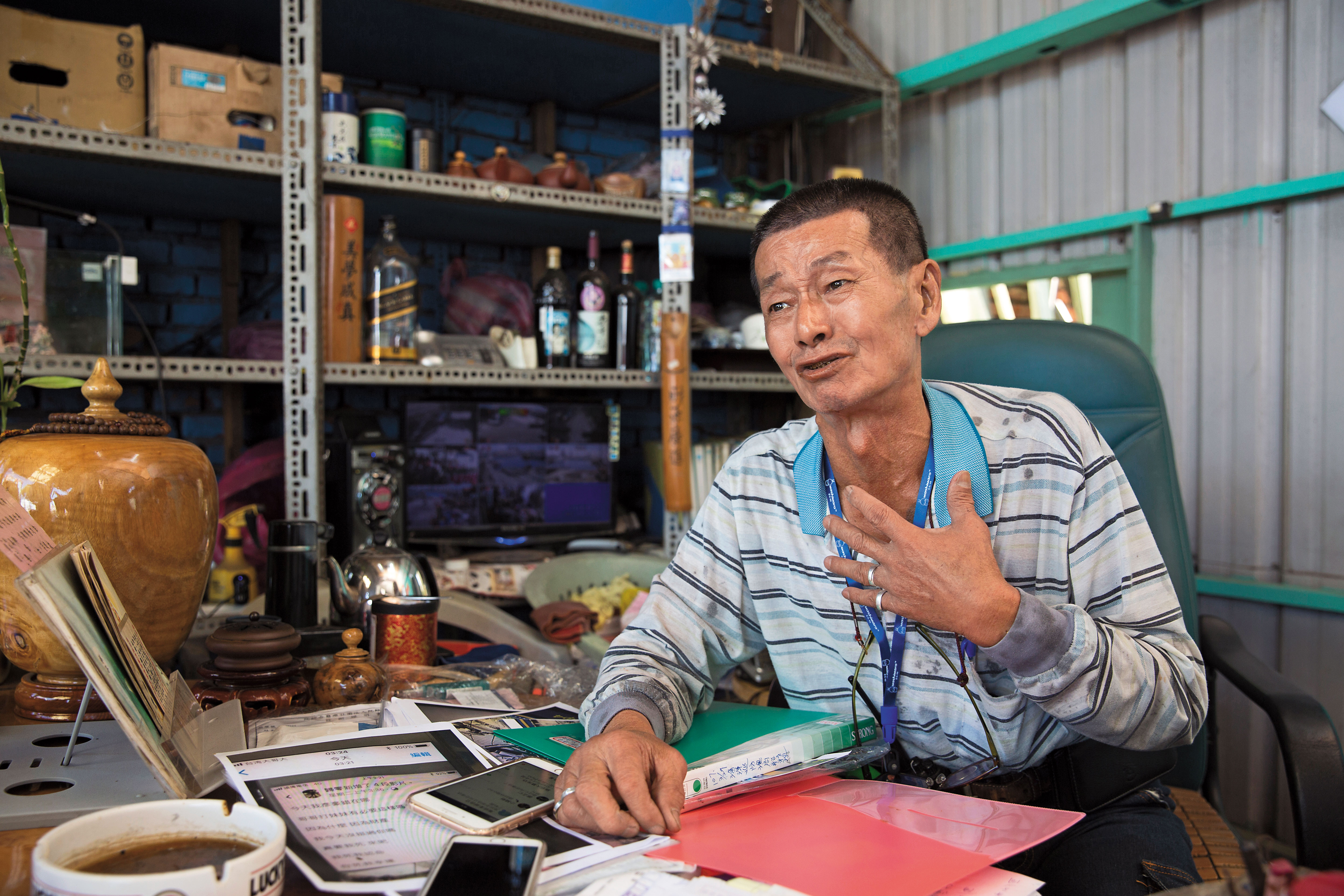 險遭砍傷的陳文顓，控訴侄子三番兩次找麻煩，甚至還毆傷他，讓他心生恐懼。