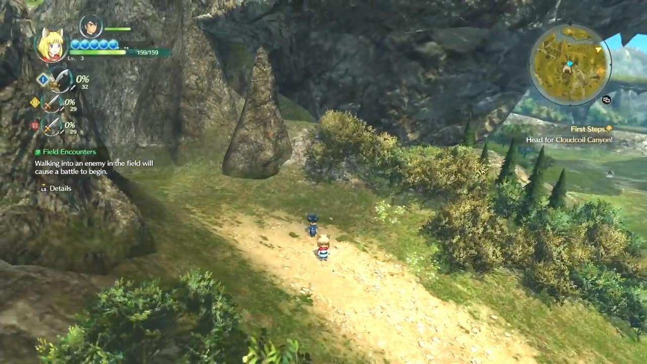 遊戲中有宏大的開放世界可以探索，在這裡角色以小小人物呈現（圖片來源：遊戲實機畫面）
