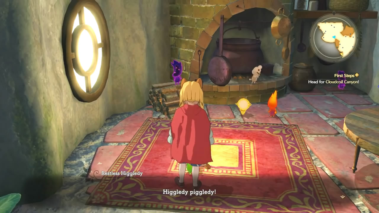 主角第一次認識元素精靈(Higgledy)(圖片來源:遊戲實機畫面)