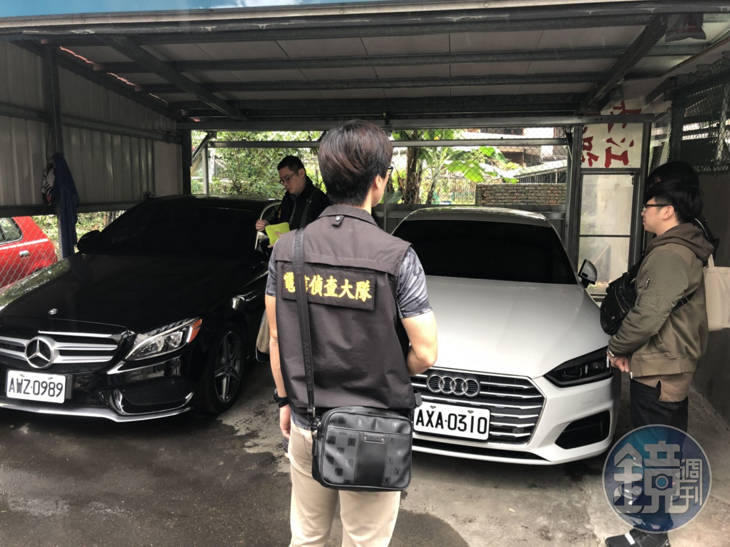 警方查扣嫌犯購買的名車。（刑事局提供）