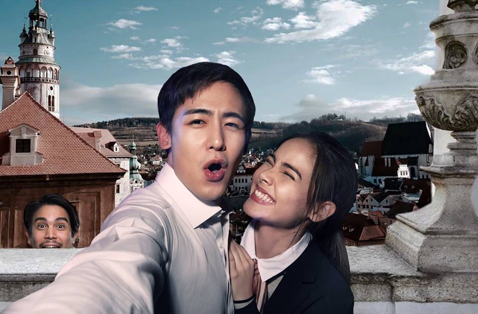 無論尼坤跟Yaya多麼甜，都要小心賤賤的哥哥在後頭如影隨形。（翻攝自GDH臉書）