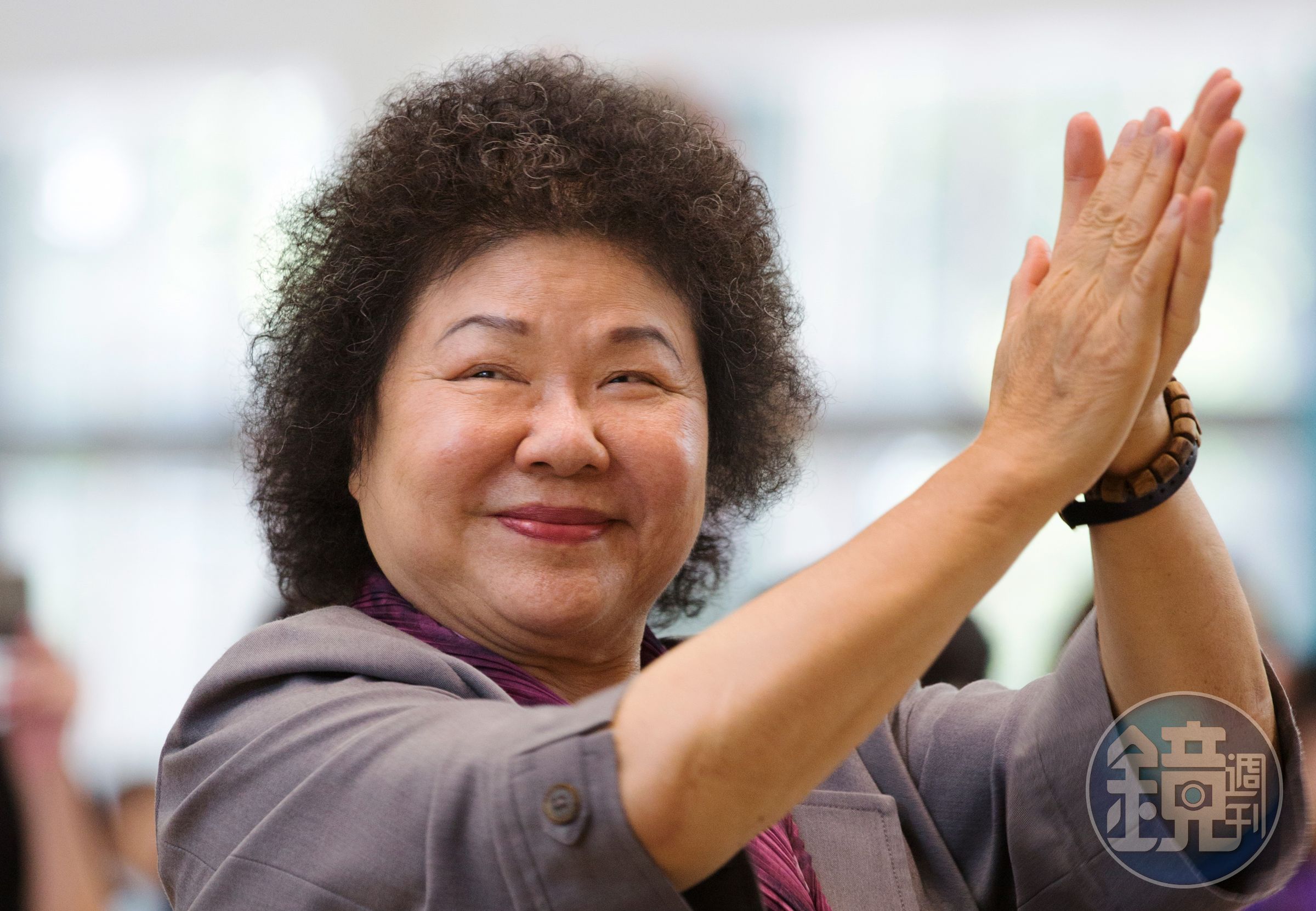 總統蔡英文今天與媒體茶敘時表示，陳菊（圖）接任蘇貞昌競選新北市長的競選總部主委也不是沒有前例。