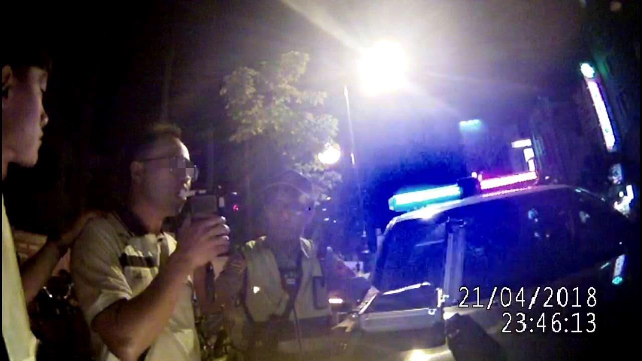 曾是愛與鐵血催生人的張姓員警，酒駕肇事罪加一等。（警方提供）