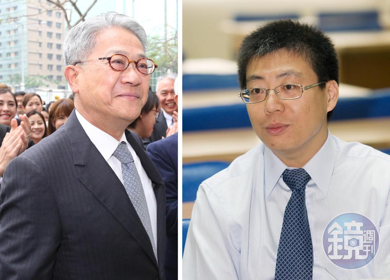 台新金今年董監改選，寶佳少東林家宏（右）不願相讓，吳東亮（左）已下達全面動員令。